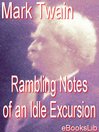 The Rambling Notes of an Idle Excursion (eBook)